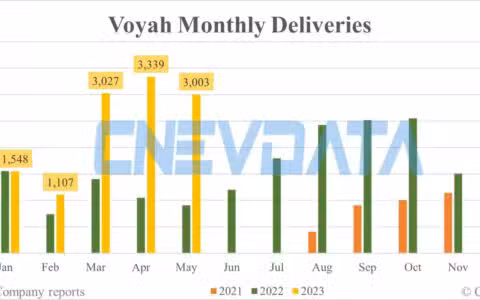 Voyah deliveries in May: 3,003