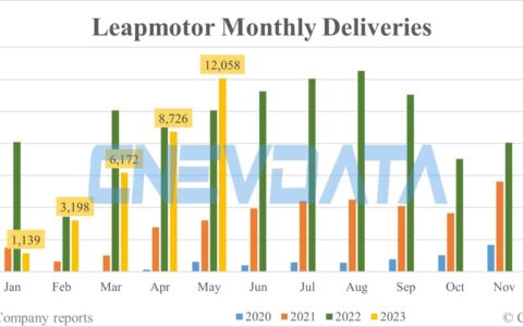 Leapmotor deliveries in May: 12,058