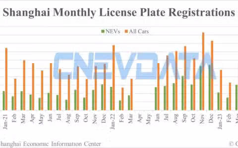 Shanghai NEV registrations up 22% MoM in Jun