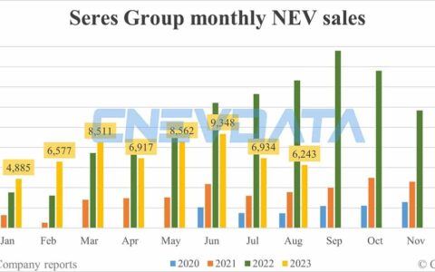 Seres Group NEV sales in Aug: 6,243