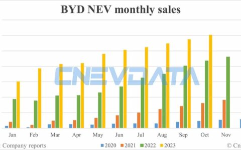 BYD NEV sales in Oct: 301,833