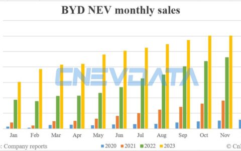 BYD NEV sales in Nov: 301,903