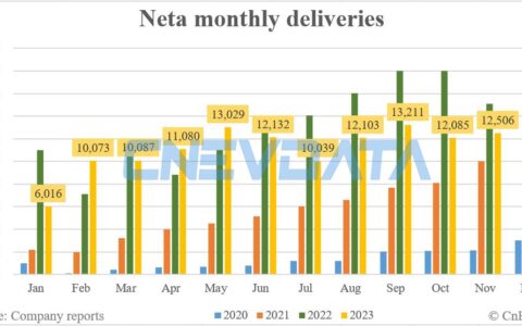 Neta deliveries in Nov: 12,506