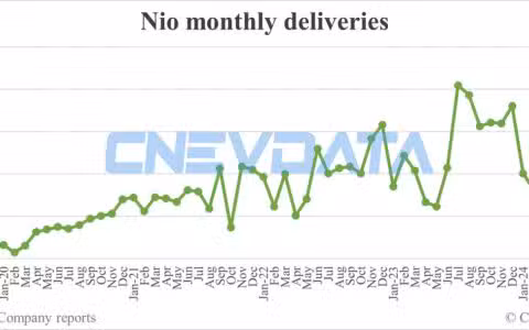 Nio deliveries in May: 20,544