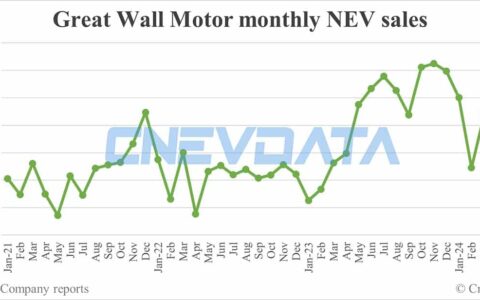 Great Wall Motor NEV sales in May: 24,649