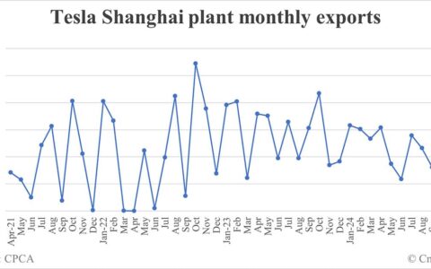 Tesla Shanghai plant exports in Nov: 5,366