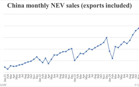 China Feb NEV sales data by CAAM: 892,000