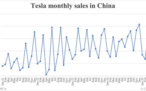 Tesla sales in China in May: 38,588