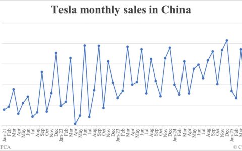 Tesla sales in China in Jun: 61,484