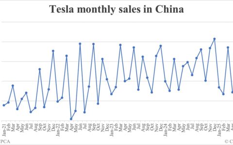 Tesla sales in China in Jul: 40,617