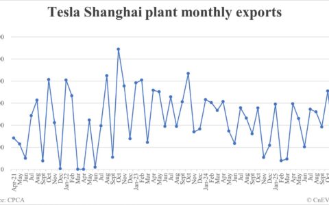 Tesla Shanghai plant exports in Nov: 13,555