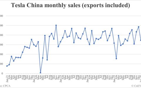Tesla China wholesale sales in Feb: 58,599
